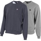 Donnay - Dean - Fleece Sweater - Navy/Silver-marl - 2-Pack