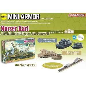 Dragon - Mini Armor Morser Karl Munitionsschlepper Panzer Iv (2/20) * - DRA14135 - modelbouwsets, hobbybouwspeelgoed voor kinderen, modelverf en accessoires