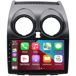 9 Inch Android 13 Autostereo GPS Navigatie 2+32G - voor Nissan Qashqai J10 2007-2016 | Compatibel met Draadloos CarPlay & Android Auto, Bluetooth/WiFi + Achteruitrijcamera