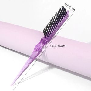 Puntkam & Professionele Haarborstel – Styling Tool voor Kappers – Harde Borstel voor Vrouwen & Peuters - Baby haartjes - Toupeer borstel