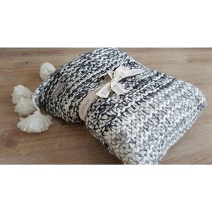 Go round plaid zwart/wit