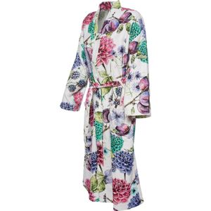 Jet Originals Badjas Dames - 100% Katoen Velours - Flowers & Fruit - XL