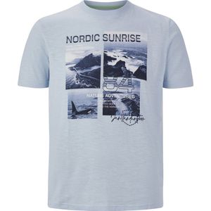 Jan Vanderstorm herren T-Shirt - 60/62 - lichtblauw