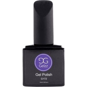 Gelzz Gellak - Gel Nagellak - kleur Walk on the Wild side G172 - Paars - Dekkende kleur - 10ml - Vegan