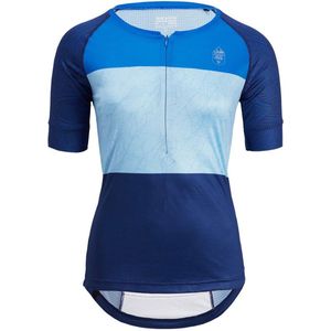 Silvini Stabina Mtb Korte Mouw Wielertrui Blauw M Vrouw