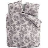 Zydante - Dekbedovertrek - Grijs - Microvezel - Dessin: Natuur