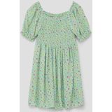 s.Oliver - Jurk - Groen - Viscose - Bloemenprint