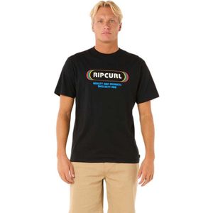 Rip Curl Surf Revival Yo Mumma T-shirt Met Korte Mouwen Zwart S Man