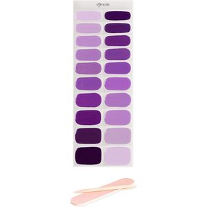 Gimeau - Gel Nail Stickers - Purple Rain - Paars - Licht en donker