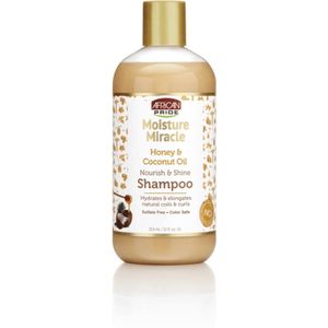 African Pride Moisture Miracle Honey & Coconut Oil Nourish & Shine Shampoo 384ml