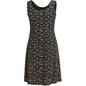 Debbie Morgan Zomerjurk - Zwart Bloemenveld - XXL