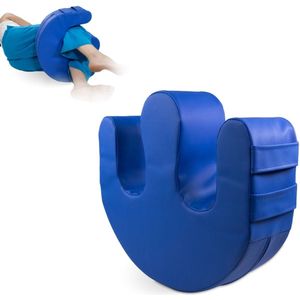 Mobiclinic - Folk - Draaikussen - Blauw - U-vormig - Anti-Decubitus Zorgkussen - 50 x 40,5 x 12cm