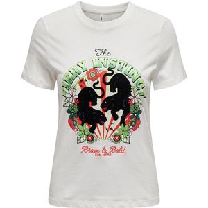 ONLY - ONLLENNI LIFE REG WILD TOP BOX JRS - Dames - T-shirts