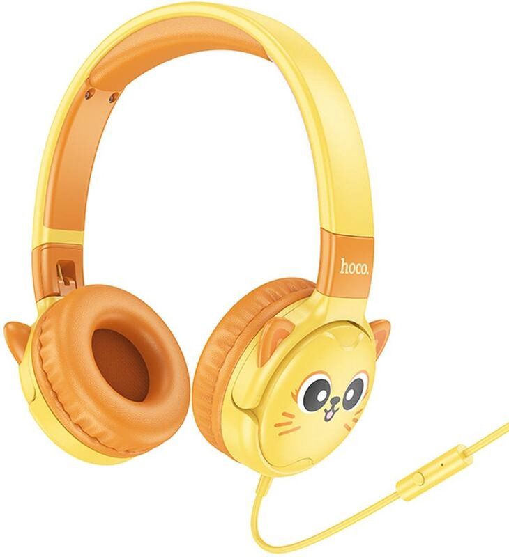 Hoco - W61 - Kinder Koptelefoon - Geel - Ingebouwde Microfoon