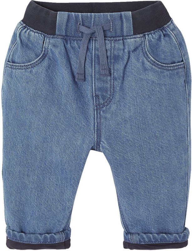 Vertbaudet Jeans voor baby's met voering en elastische taille