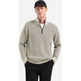 No Excess - Pullover Half Zipper - Melange Stone - Vesten