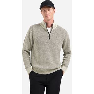 No Excess - Pullover Half Zipper - Melange Stone - Vesten