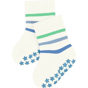 FALKE - Multi Stripe - Huissokken - Wit - Noppen op de zool