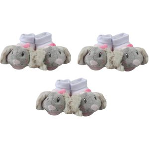 Konijntje - Slofjes - Pantoffels - Set van 3 Paar
