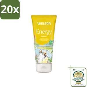 20 x WELEDA - Douchegel Aroma Shower Energy - 200 ml - Grootverpakking - Aroma Shower Energy - Energieboost - Gember - Citronella - Cederhout