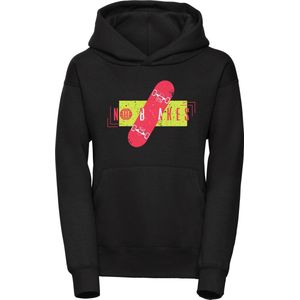 Hoodie kind - Sweater kind - No Brakes - 134/146 - Hoodie zwart