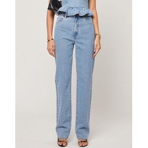 Abrand Jeans High Straight Jeans Kaia Light Vintage Blue maat 29