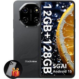 Blackview - SHARK 6 - Smartphone - Zwart - 5G - 12 GB RAM - 128 GB ROM - 6,88 inch