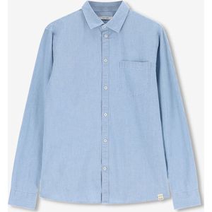Sissy-Boy - Chambray Overhemd - Lichtblauw - Lange Mouwen - Regular Fit