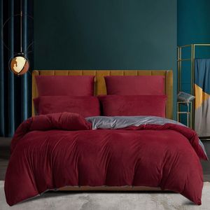 Warme en Luxe Winterbeddengoedset van Fluweel Fleece voor Slaapcomfort
