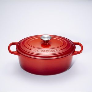 Le Creuset Braadpan Signature - Ovaal - Kersenrood - ø 29 cm / 4.7 liter