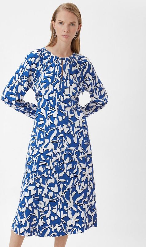 comma - Kleid - Maxi-jurk - Vloeiende - 100% Viscose