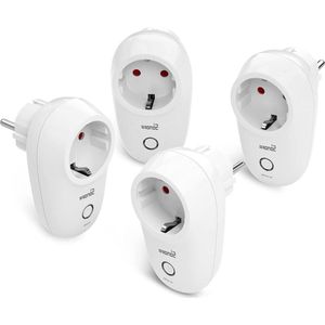 Slim Stopcontact Wifi Socket Werkt Met Amazon Alexa Google Home IFTTT - 4 Stuks