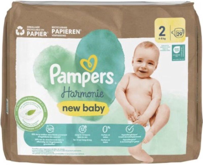 Pampers - Harmonie - Maat 2 - Mega Pack - 116 stuks - 4/8 KG