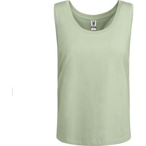 2 Pack Zacht Groen / Helder Groen Dames los hemdje met brede bandjes licht getailleerd model Nara maat 2XL