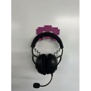 Space Invaders Hoofdtelefoonhouder - muurbevestiging - wandbevestiging - Paars
