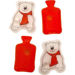 Handwarmer - Herbruikbaar - IJsbeer en Kruik - Voordeelset 4 stuks!!