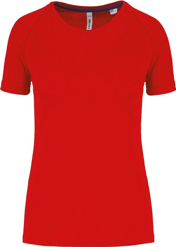 PROACT - PA4013 - T-shirt - Rood - Gerecycled Polyester - Damessport