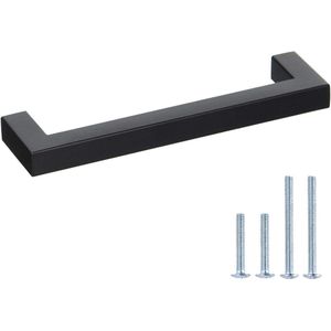 15 stuks keukengrepen, zwart, handgrepen voor keukenkasten, gatafstand 128 mm, meubelgrepen, roestvrij staal, kastgrepen, deurgrepen, keuken