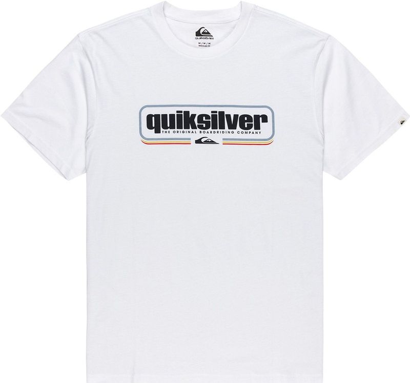 Quiksilver - Box Shaped - T-shirt - Wit - Korte Mouwen - Regular Fit