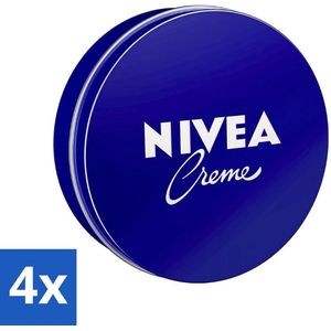 4 x NIVEA - Crèmeblik - Met Natuurlijke Oliën - Verzorgend - 150 ml - NIVEA Crème - Droge Huid - Normale Huid - Bodylotion - Gezichtscrème