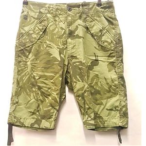 G-Star Raw Broek Kort Groen Camouflage Maat 29