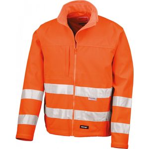 Jas Unisex M Result Lange mouw Fluorescent Orange 93% Polyester, 7% Elasthan