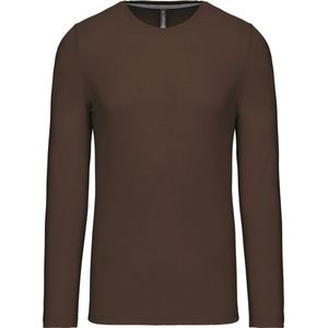 Kariban T-shirt ronde hals lange mouwen K359 - Chocolate