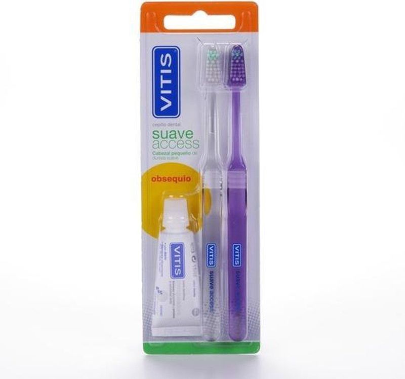 Vitis - Double Set - Tandenborstel en Tandpasta
