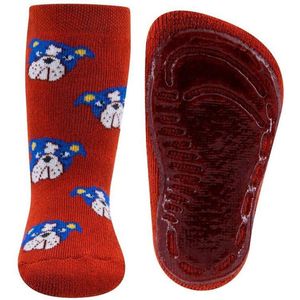 Antislipsok Oranje/Bruin met Hondenkoppen-27/28