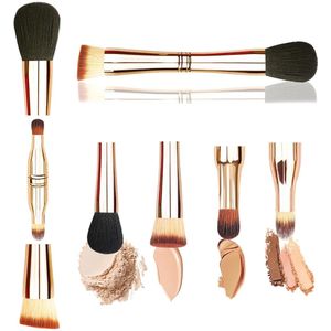 Handige 4-in-1 Make-up Borstelset voor Reizen en Dagelijks Gebruik