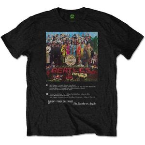 The Beatles - Sgt Pepper 8 Track Heren T-shirt - 2XL - Zwart