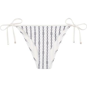 Tommy Hilfiger Cheeky Strings Zijkant Strikjes Print Badpak - Streetwear - Vrouwen
