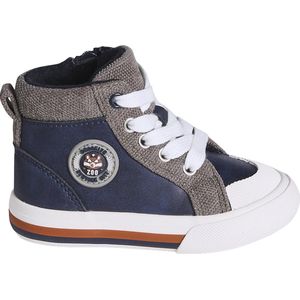 Vertbaudet Hoge sneakers met veters en rits