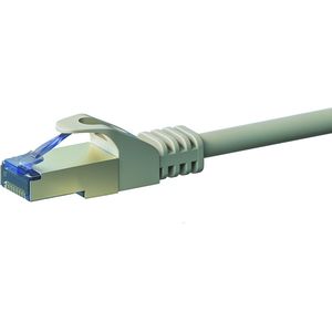 Danicom CAT6a S/FTP (PIMF) patchkabel / internetkabel 0,50 meter grijs - netwerkkabel